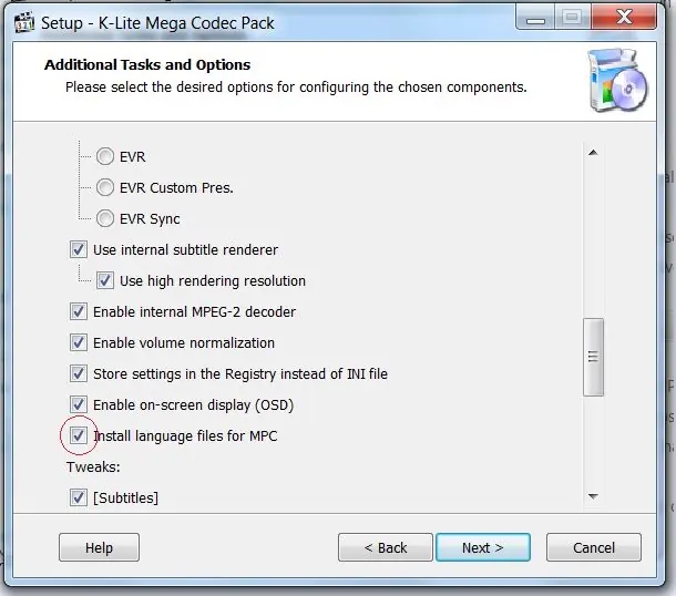 Colocar Media Player Classic HC en Español (K-LiteCodecPack
