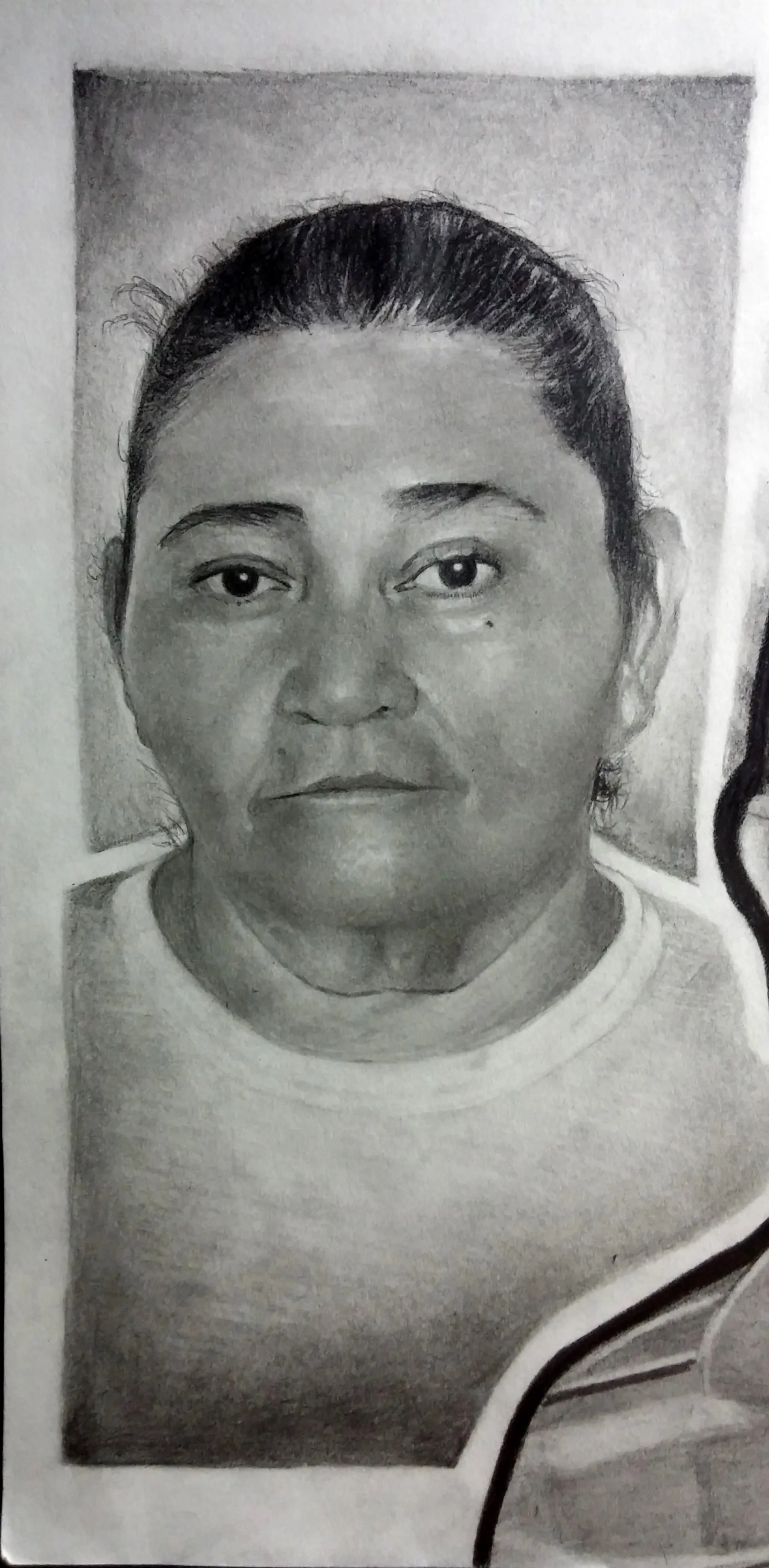 Mi dibujo de retrato, paso a paso con lapiz de grafito #2
