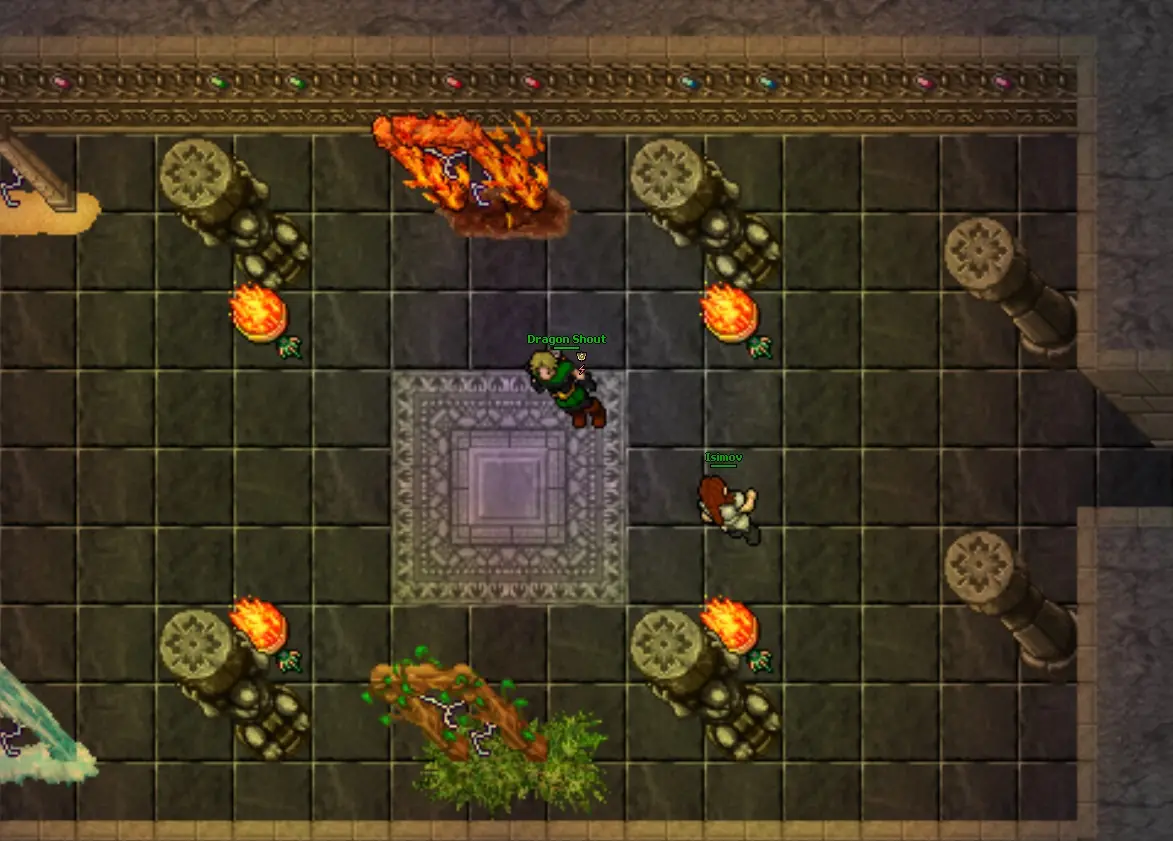 Usa TP (Teleport) Tu solo en tibia con un solo objeto