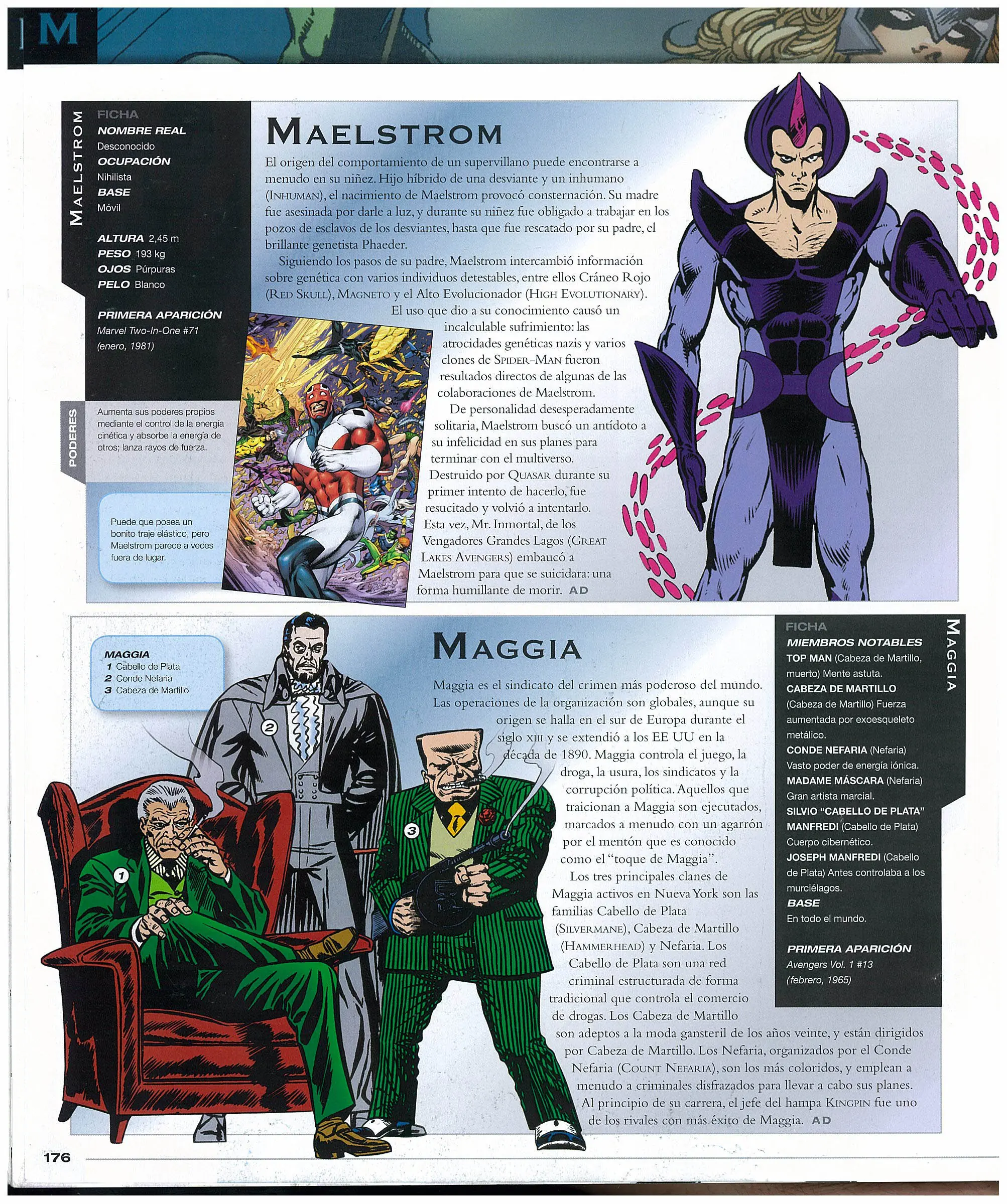 Thor Spiderman Hulk  Punisher Deadpool Wolverine Iron man La cosa La mole capitan America Antorcha Humana Fenix Charles Xavier