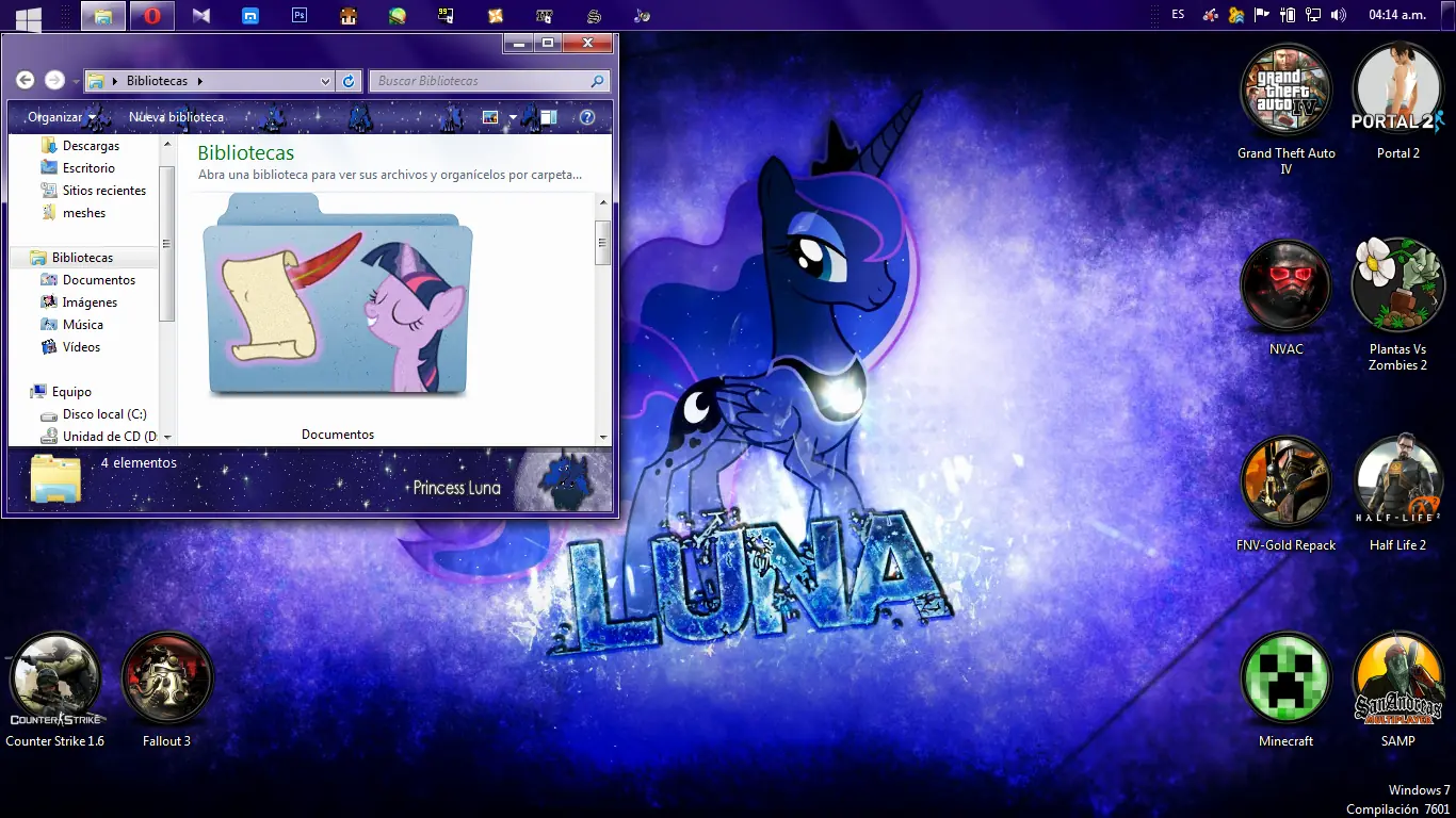 Temas MLP para Win7 + Iconos