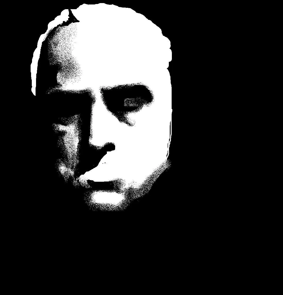 Don Corleone dibujado en paint