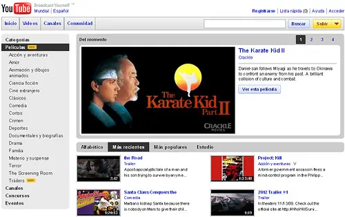 ver peliculas en you tube (HD)