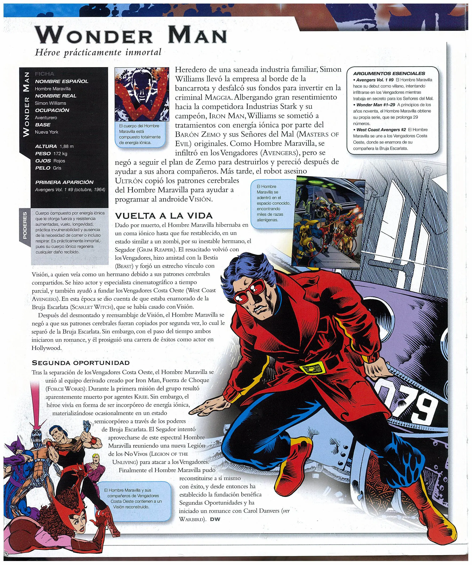 Thor Spiderman Hulk  Punisher Deadpool Wolverine Iron man La cosa La mole capitan America Antorcha Humana Fenix Charles Xavier