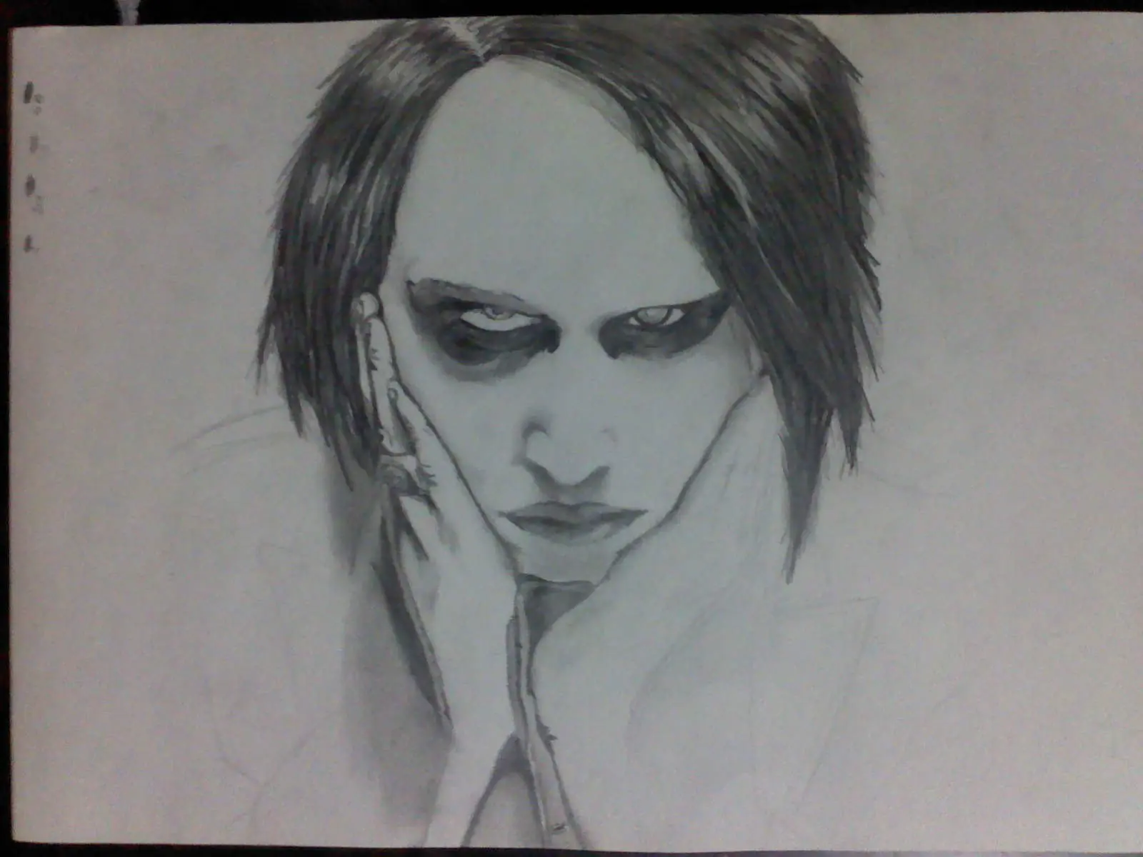 dibujo Marilyn Manson [primer retrato]