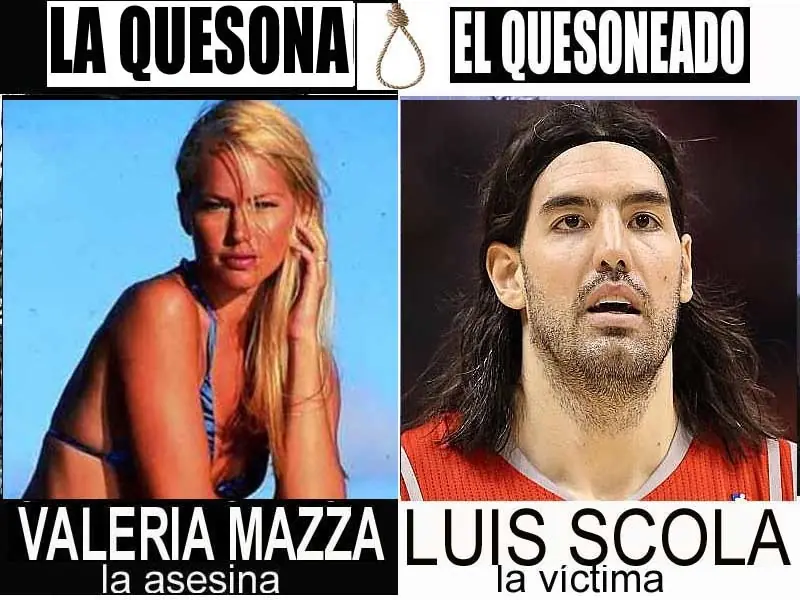 El basquetbolista Luis Scola y la Quesona Asesina