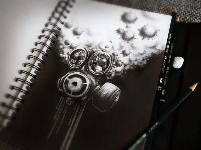 Arte con lapiz y papel: Pierre Yves Riveau