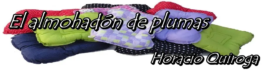 El almohadón de plumas, Horacio Quiroga
