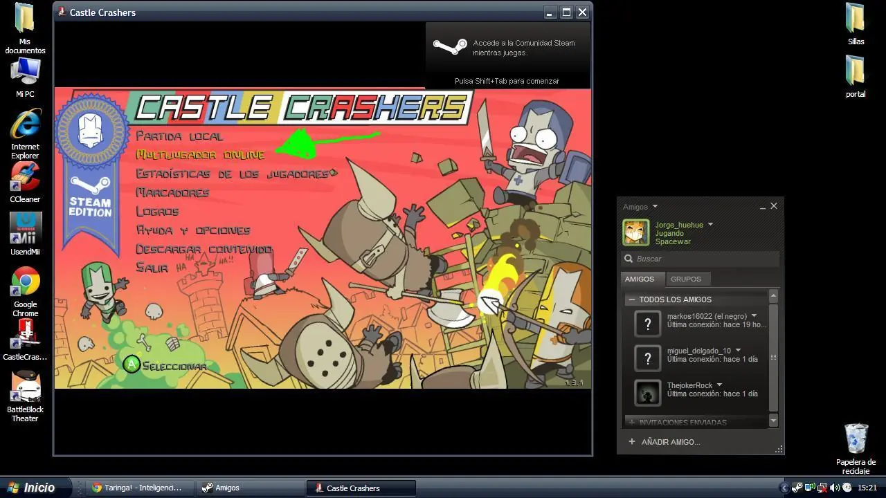 Como jugar castlecrashers pirata online