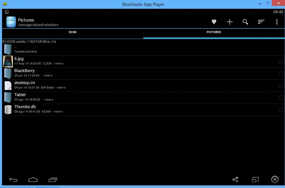 Pasar imagenes de la PC a Bluest