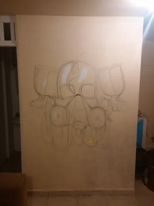 Mi mural en un taller de hojalateria, paso a paso Mi mural en un taller de hojalateria, paso a paso