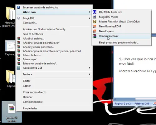 Como abrir un archivo ISO con WinRAR