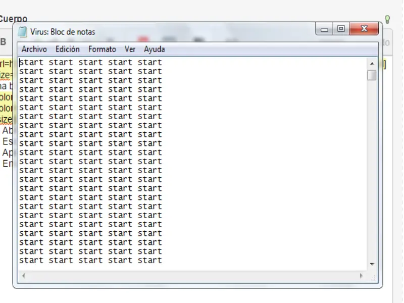 Como hacer un virus informático falso