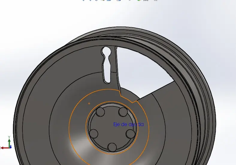Mi trabajo en Solidworks: Rueda [cubierta y llanta]