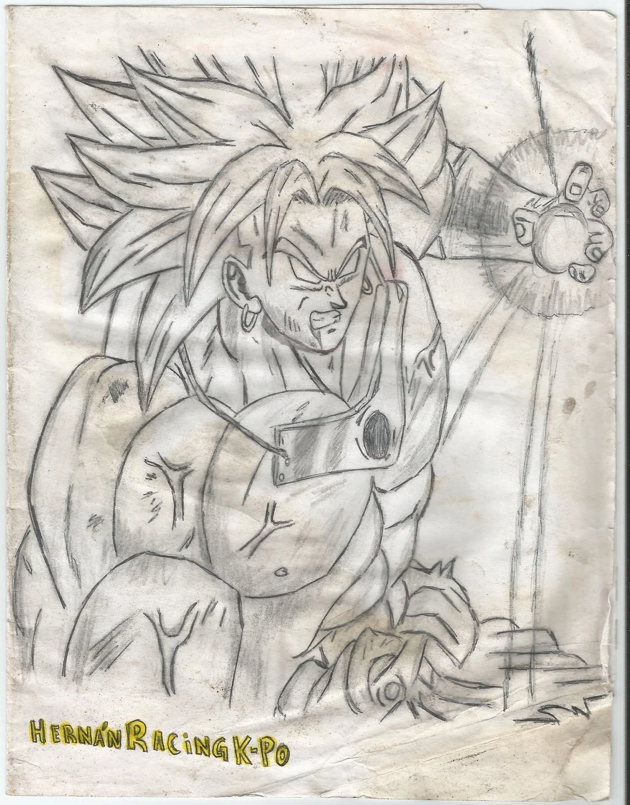Dibujos a Lápiz de Broly Legendario 2015