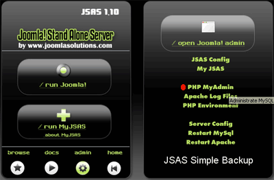 Joomla 1.5 local para ahorrar trabajo