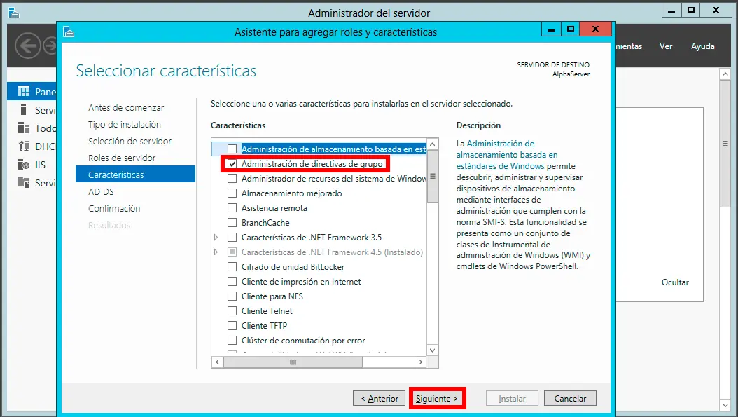 instalacion windows server