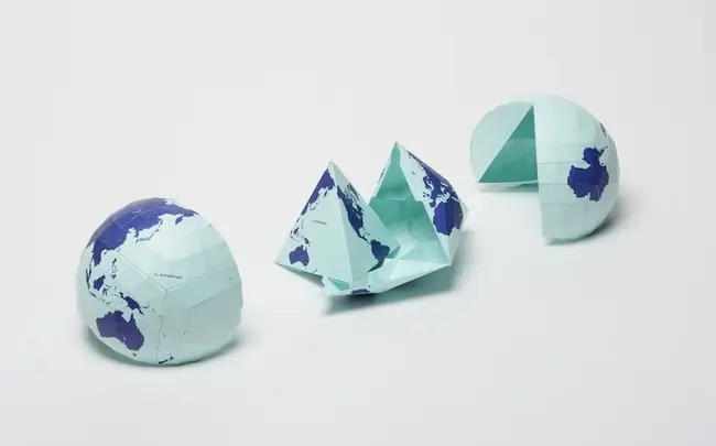 Este mapa del mundo parece estar mal, pero es casi perfecto