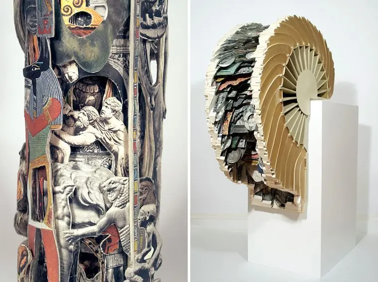 Cirujano de libros, los talla con instrumentos de cirugía