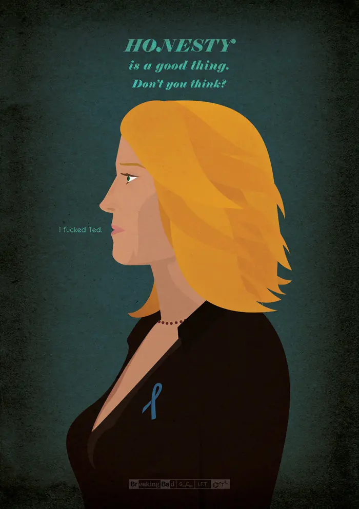 Un poster para cada episodio de Breaking Bad.