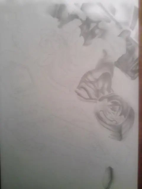 Dibujo de Gambito (Marvel Comics) echo por mi a lapiz