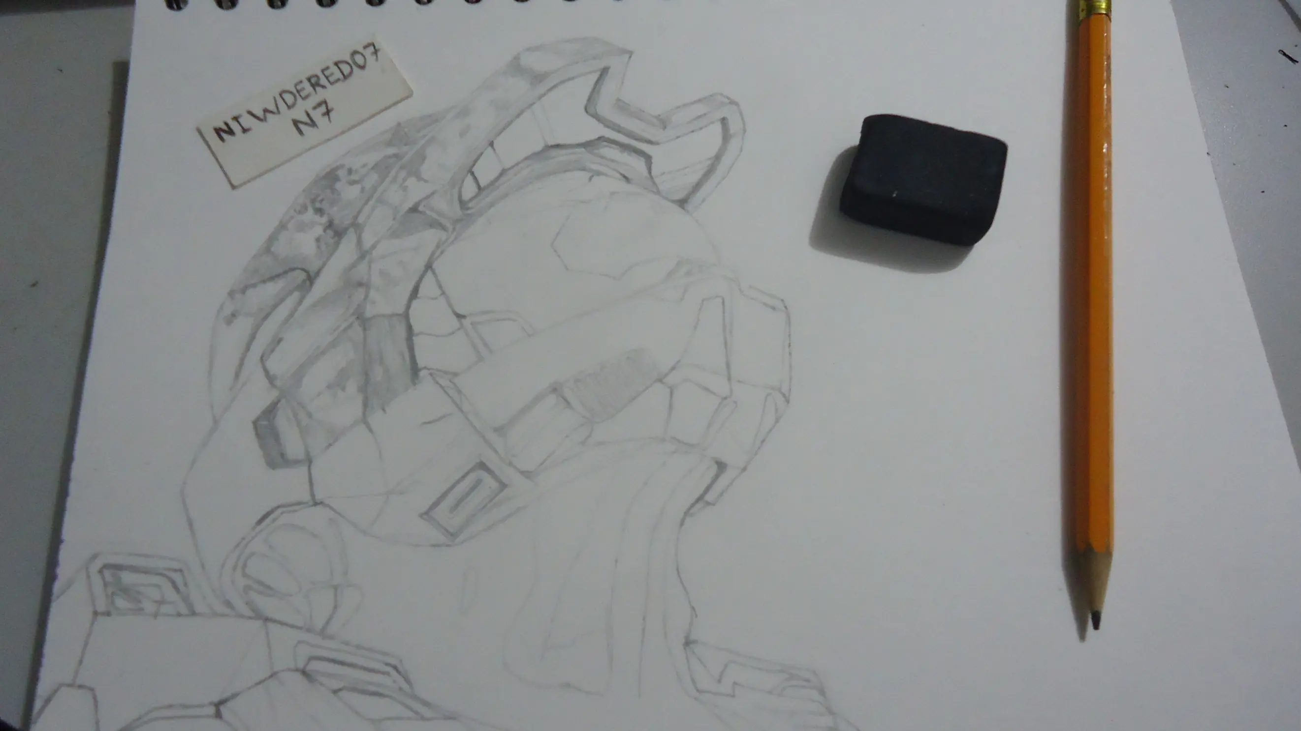 Dibuje al Master Chief (Halo 3)