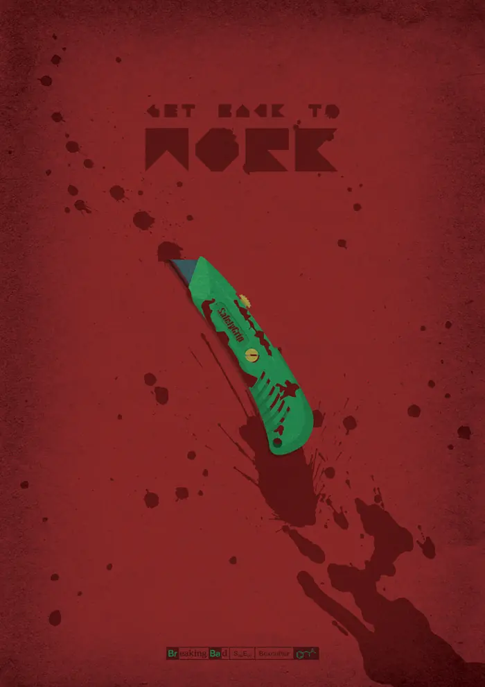 Un poster para cada episodio de Breaking Bad.