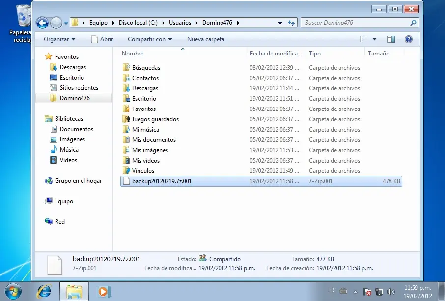como hacer backup en windows