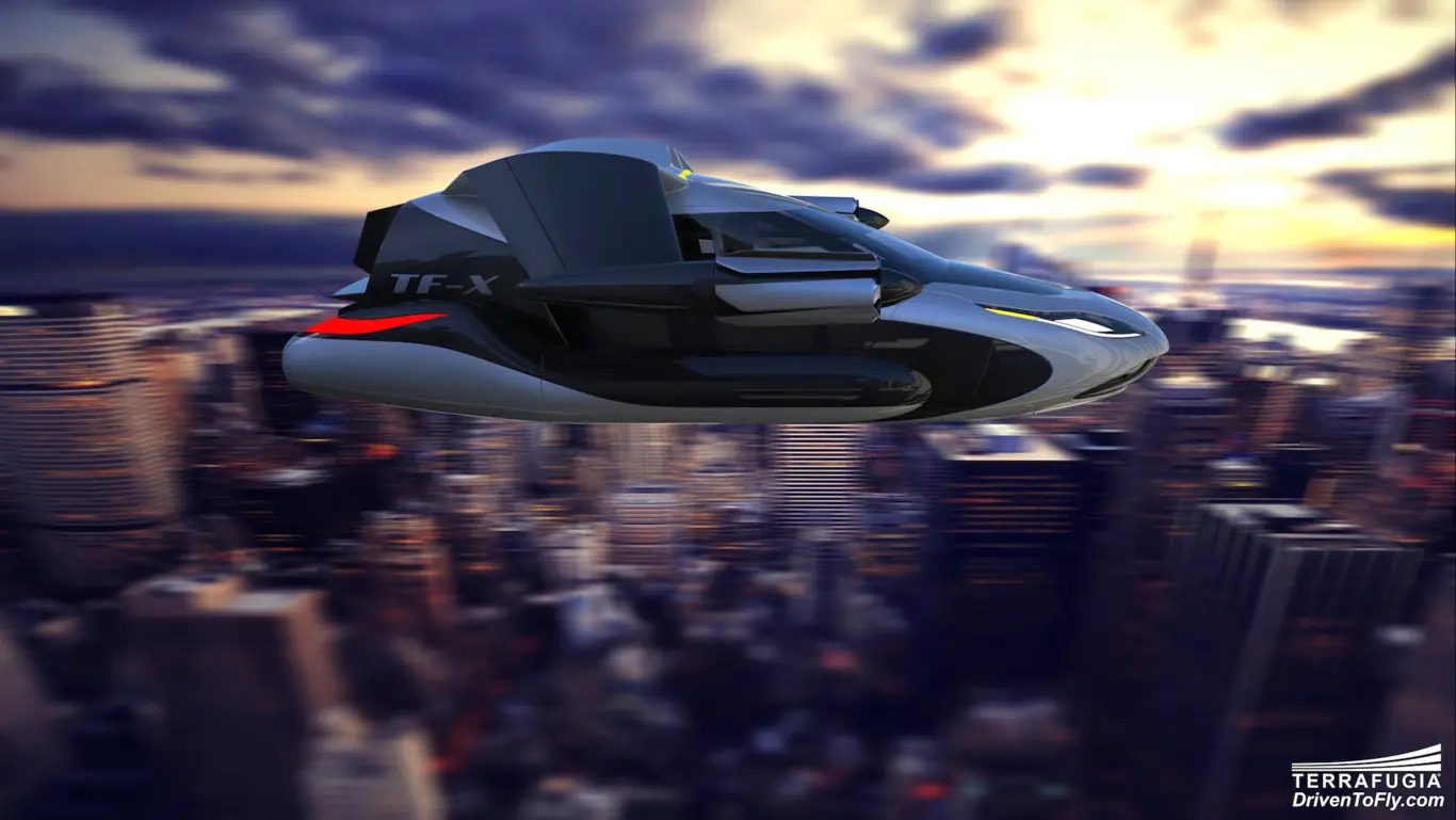El coche volador de Terrafugia E