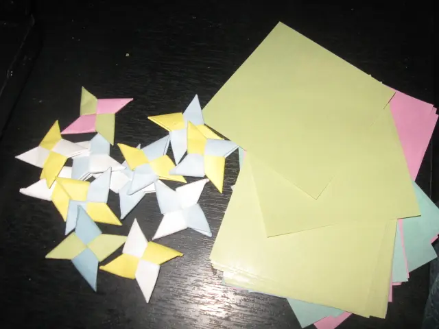 Hice un armamento ninja de papel