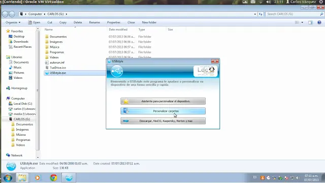 Personaliza tu Dispositivo USB + Pack de Iconos