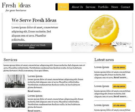 45 plantillas HTML5 y CSS3 hermosas | Gratis