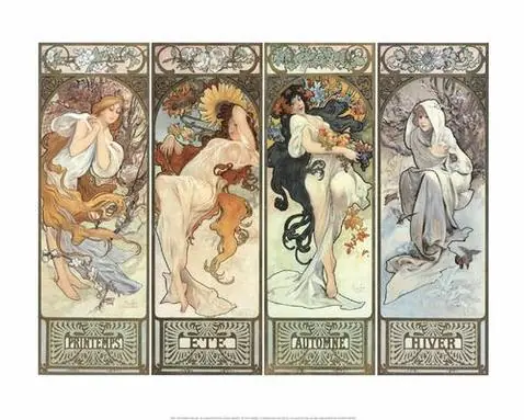 Dibujos "Art Noveau" Alphonse Mucha