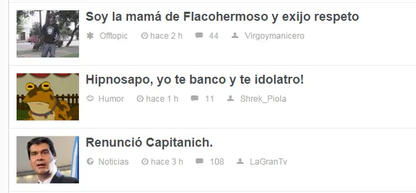 tiempos mafufos