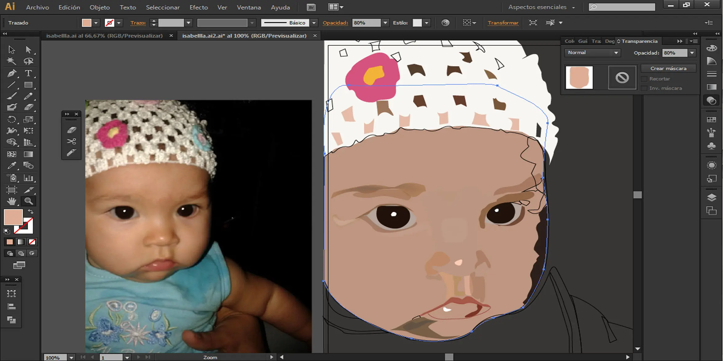 Vectorizado de fotos,usando illustrator y Ph parte2
