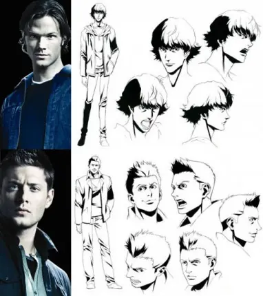 Supernatural: Dean y Sam serían pronto animaciones japonesa