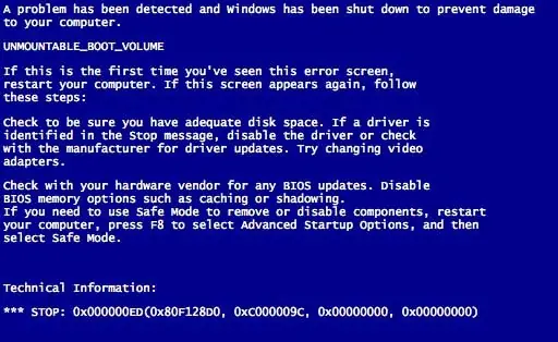 Truco reparar error Unmountable Boot Volume