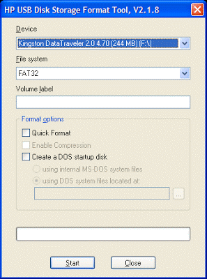 Creando un USB Boot Disk MS-DOS