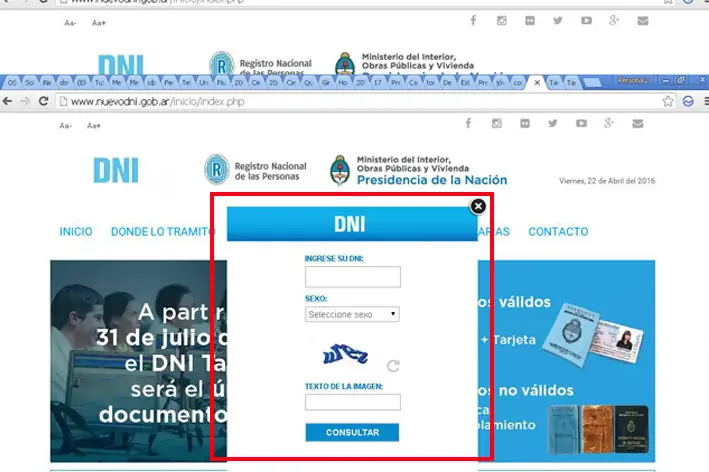 Fecha limite para tramitar el DN Fecha limite para tramitar el DN