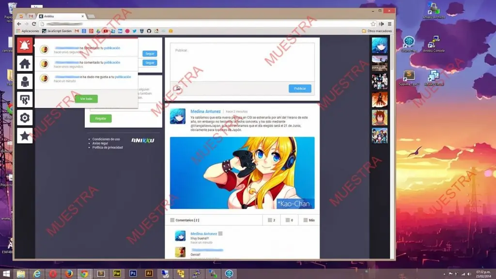 Una red social para los otakus Una red social para los otakus
