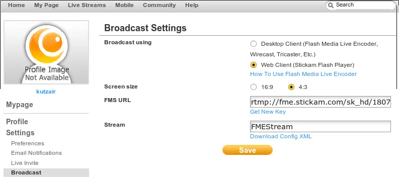 Stickam, Ubuntu 10.04, WebcamStudio!