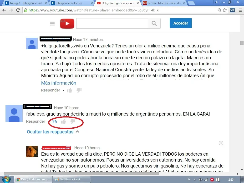 Macri solo gana en taringa y te lo muestro!