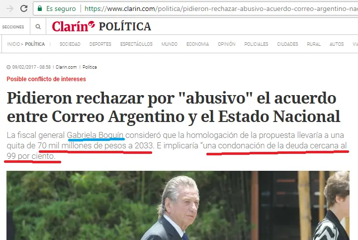 El dia que Gils Carbo evito que Macri se perdone 70000 mill