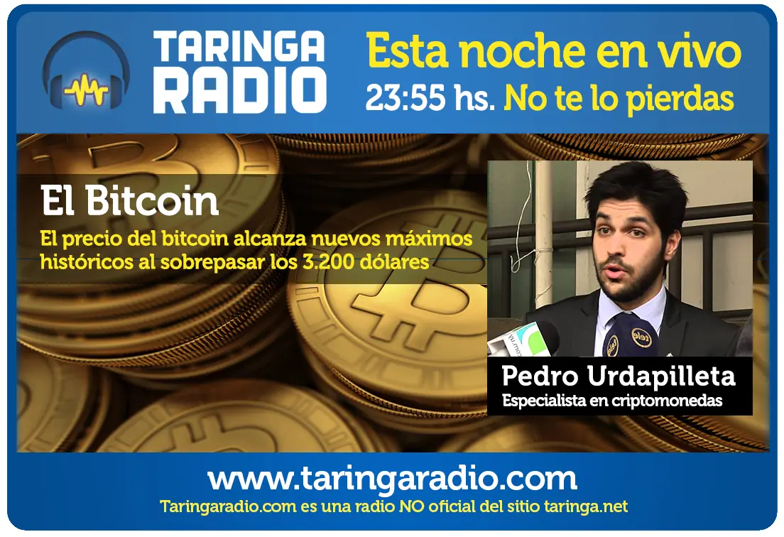Aumento el Bitcoin Hoy en TRadio!