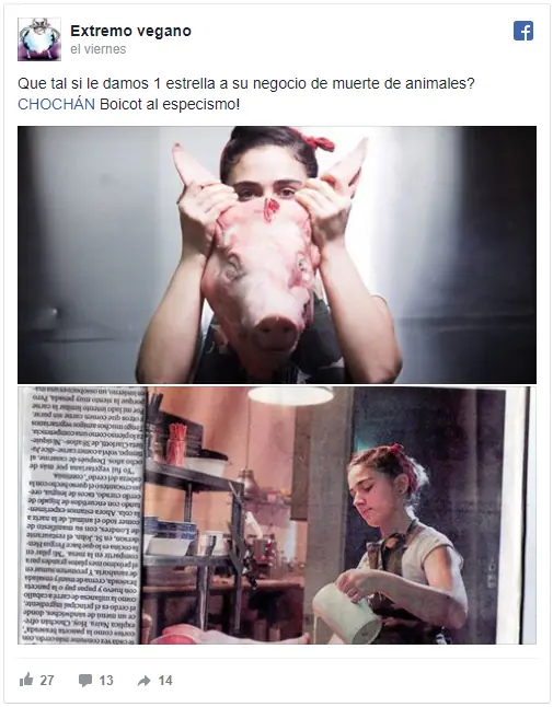 Veganos extremos boicotean a restaurant por su menú