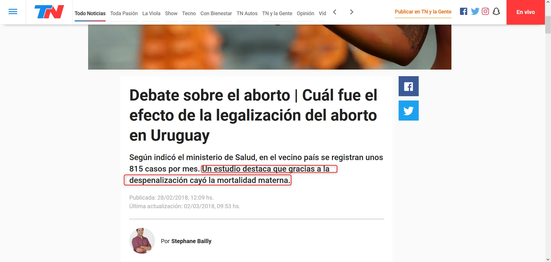 Uruguay: La mentira del aborto...Volvé a entrar, edit 04/07