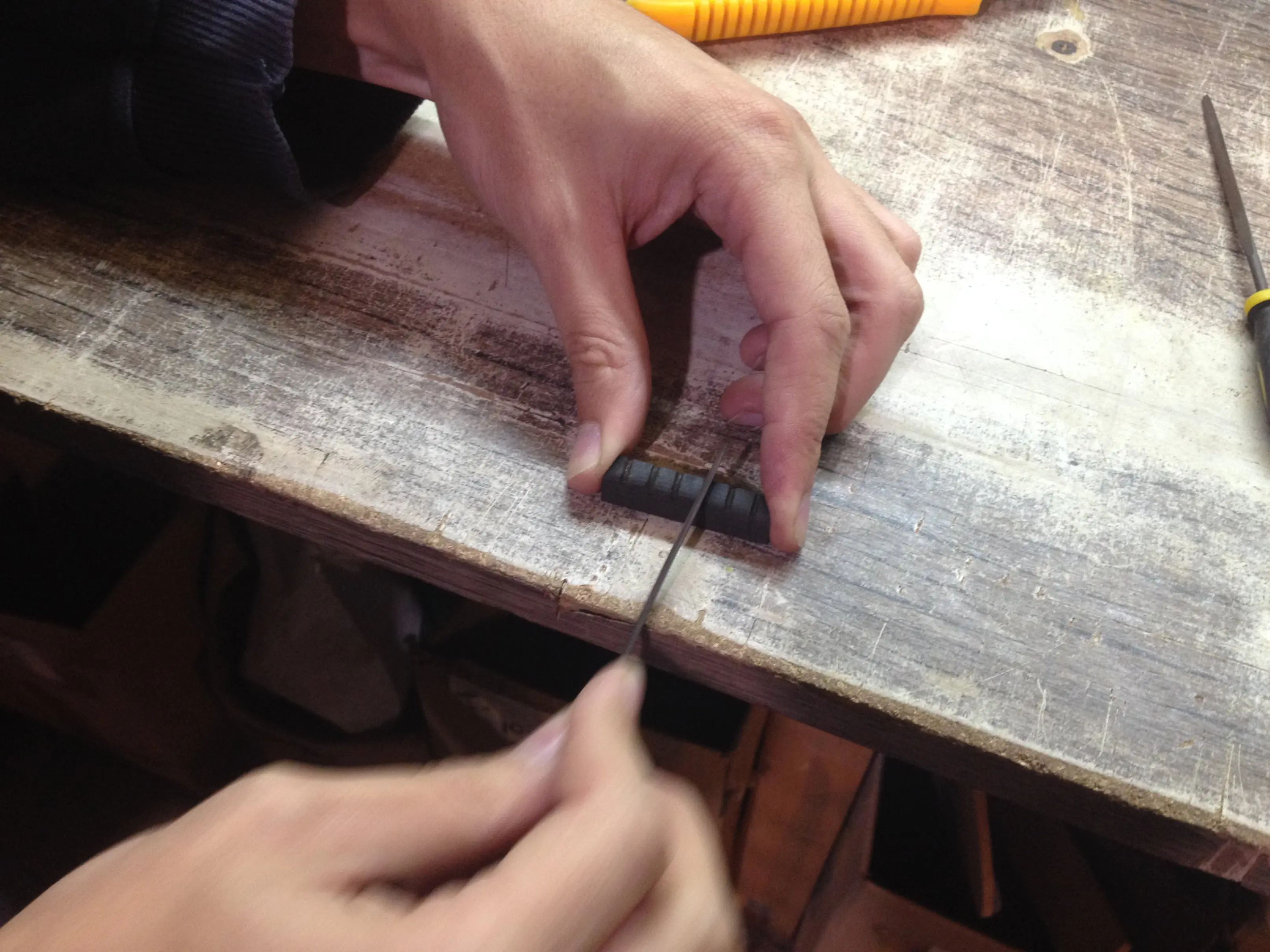 Me hice un guitarra electrica LP