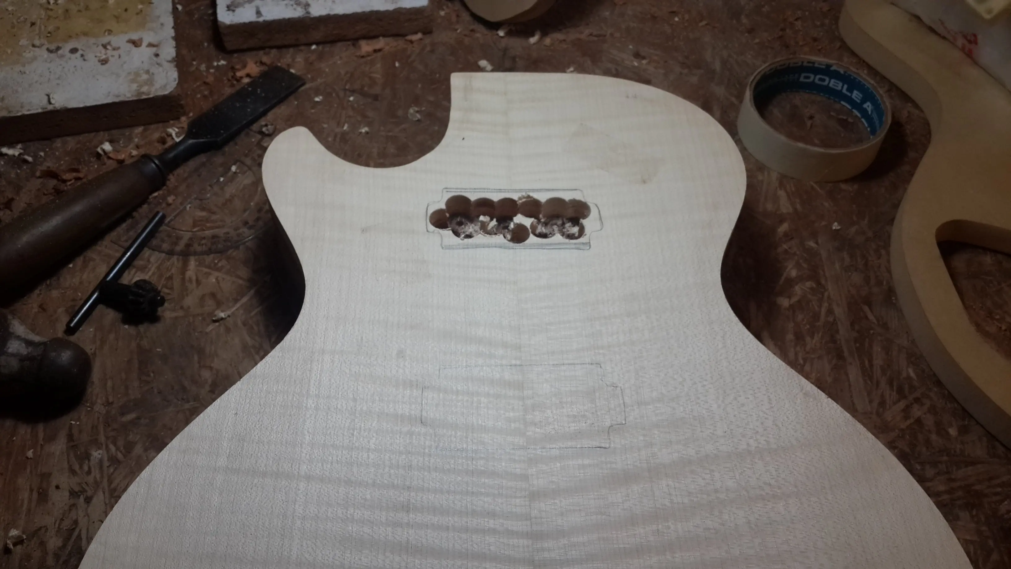 Me hice un guitarra electrica LP