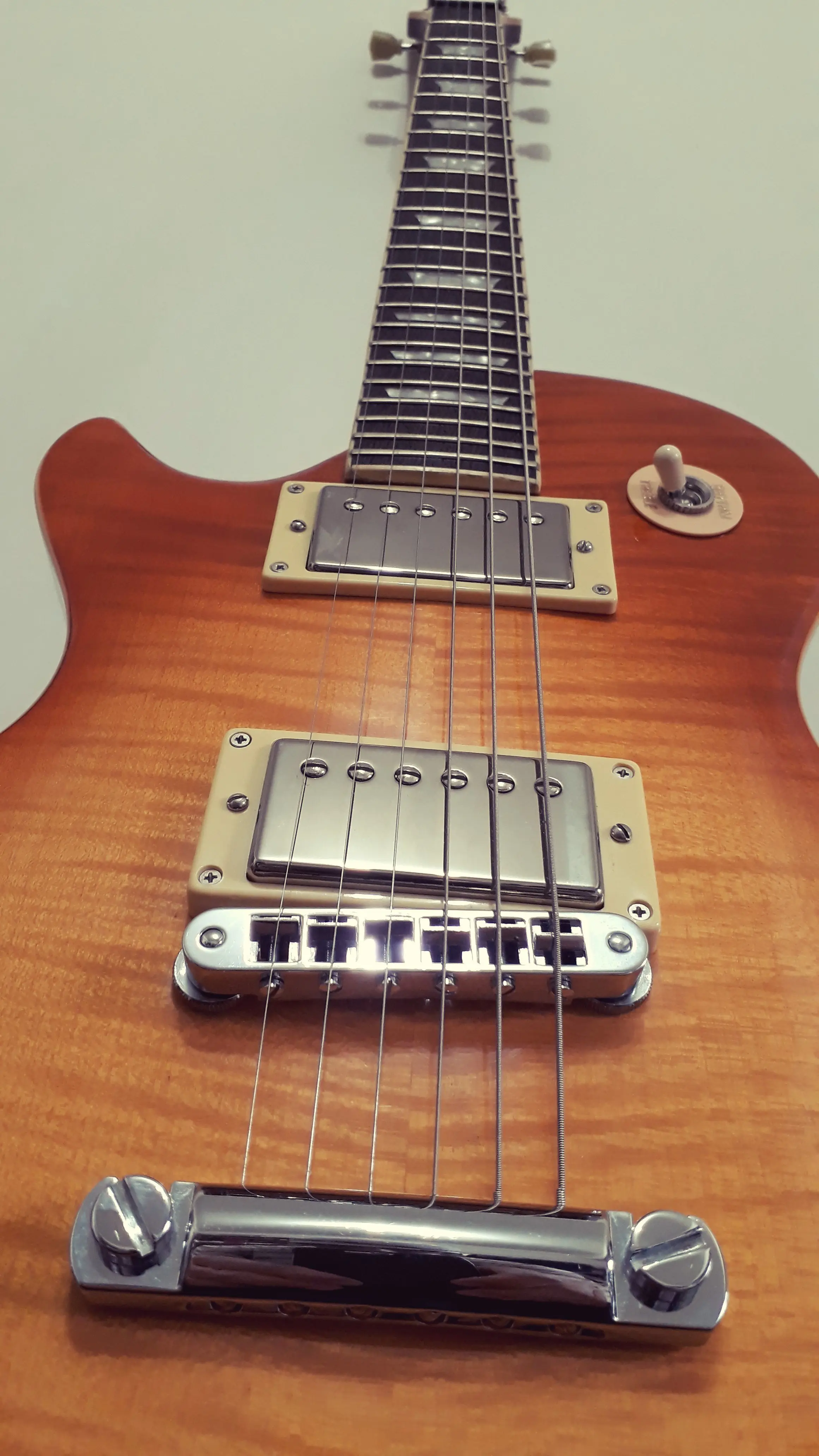 Me hice un guitarra electrica LP