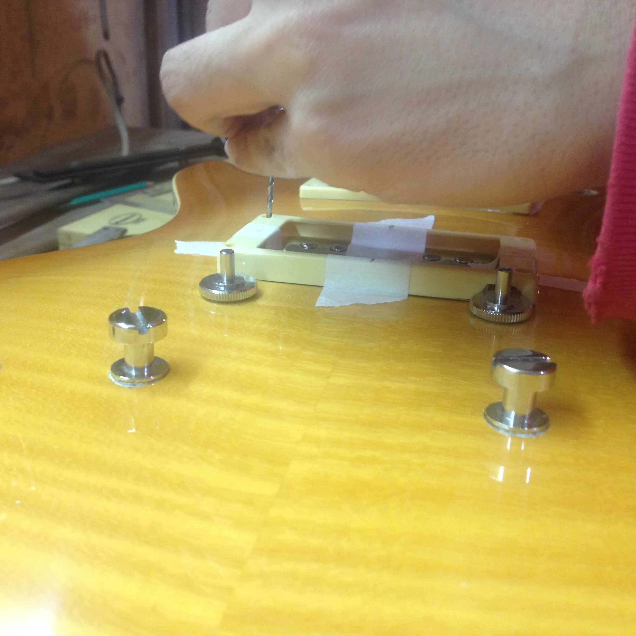 Me hice un guitarra electrica LP